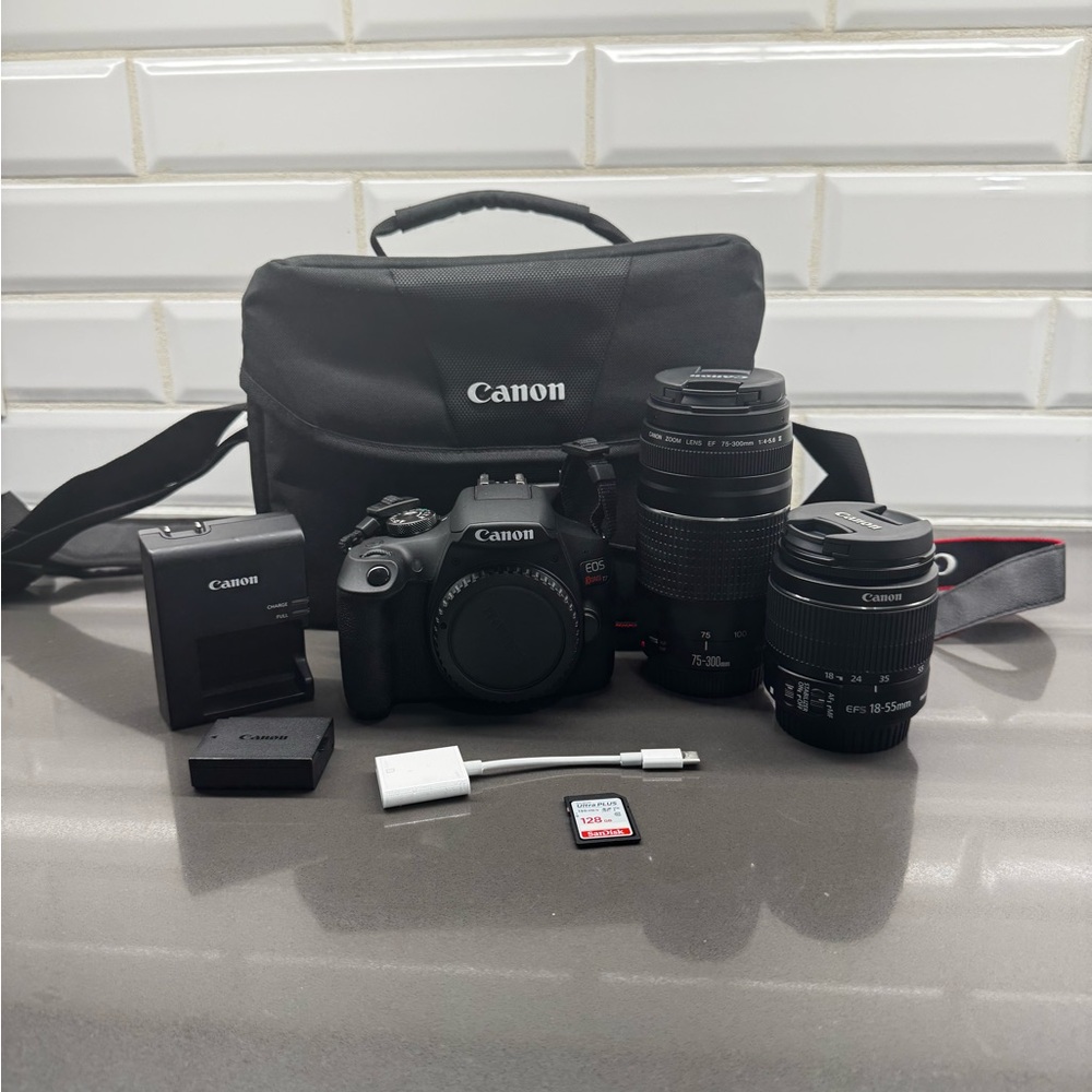 Canon Black Digital Camera Kit with Lenses